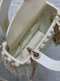 Mini Lady Dior Bag M0505 White Lambskin M910
