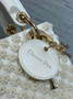 Mini Lady Dior Bag M0505 White Lambskin M910