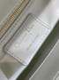 Mini Lady Dior Bag M0505 White Lambskin M910