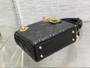 Mini Lady Dior Bag M0505 Black Cannage Lambskin