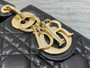 Mini Lady Dior Bag M0505 Black Cannage Lambskin