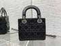 Mini Lady Dior Bag M0505 Black Lambskin M918