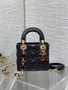 Mini Lady Dior Bag Black Cannage Lambskin M0505