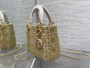 Mini Lady Dior Bag M0505 Gray Lambskin M919