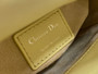 Mini Lady Dior Bag M0505 Yellow Cannage Lambskin