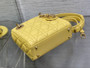 Mini Lady Dior Bag M0505 Yellow Cannage Lambskin