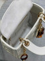 Mini Lady Dior Bag White Cannage Lambskin M0505