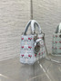 Qixi Mini Lady Dior Bag with Chain, M0505 Cannage Lambskin Blue