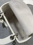 Qixi Mini Lady Dior Bag with Chain, M0505 Cannage Lambskin White
