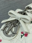 Qixi Mini Lady Dior Bag with Chain, M0505 Cannage Lambskin White