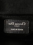 Qixi Mini Lady Dior Bag with Chain, M0505 Cannage Lambskin Black