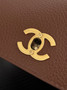 Chanel Large Flap Bag, AS6427 Suede Calfskin Brown