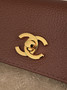 Chanel Large Flap Bag, AS6427 Suede Calfskin Brown
