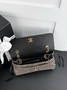Chanel Large Flap Bag, AS6427 Calfskin Black Cotton