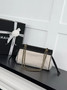 Chanel Large Flap Bag, AS6427 Calfskin White Cotton