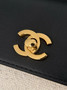 Chanel Large Flap Bag, AS6427 Calfskin White Cotton