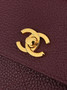 Chanel Large Flap Bag, AS6427 Calfskin Wine Red