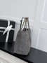 Chanel Shopping Bag, AS6475 Suede Calfskin Gray