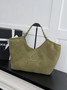Chanel Shopping Bag, AS6475 Suede Calfskin Green