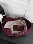 Chanel Shopping Bag, AS6475 Suede Calfskin Wine Red