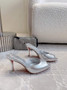 Christian Louboutin Me Dolly 100mm Patent Leather Mules - Silver