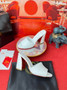 Christian Louboutin Jane Mule 100 MM Lamb nappa leather - White
