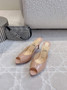 Christian Louboutin Me Dolly 100mm Patent Leather Mules - Apricot