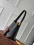 Louis Vuitton Low Key Hobo PM Bag M25352 Black Grained calfskin