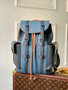 Louis Vuitton LV M21373 Christopher PM Leathers Denim Blue - 32 x 39 x 12 cm / Blue - View 1