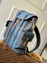Louis Vuitton LV M21373 Christopher PM Leathers Denim Blue - 32 x 39 x 12 cm / Blue - View 2