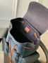 Louis Vuitton LV M21373 Christopher PM Leathers Denim Blue