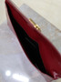 YSL UPTOWN pouch, 5657391 in crocodile shiny leather red
