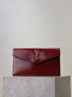 YSL UPTOWN pouch, 5657391 in crocodile shiny leather red