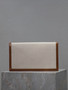 YSL UPTOWN pouch, 5657391 in canvas and smooth leather BEIGE