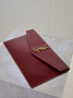 YSL UPTOWN pouch, 5657391 in patent leather wine red