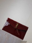 YSL UPTOWN pouch, 5657391 in patent leather wine red