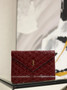 YSL UPTOWN pouch, 5657391  in leather wine red