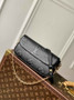 Louis Vuitton Wallet On Chain Lvy M82154 Black Monogram Leather