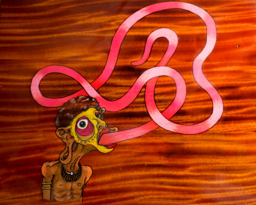 (NFS) "Glossolalia" Mixed Media on Wood (NFS) "Glossolalia" Mixed Media on Wood
