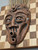 Ceramic Mask with Walnut and Maple Chess Board - 2018