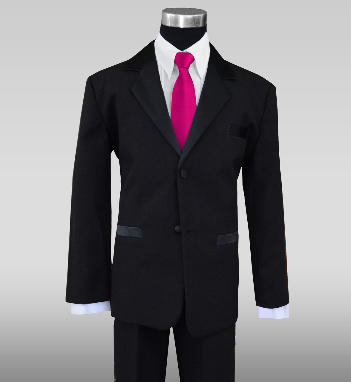 New Boy/'s Kid/'s formal Tuxedo Vest Waistcoat /& bowtie pink US size 2-14 wedding