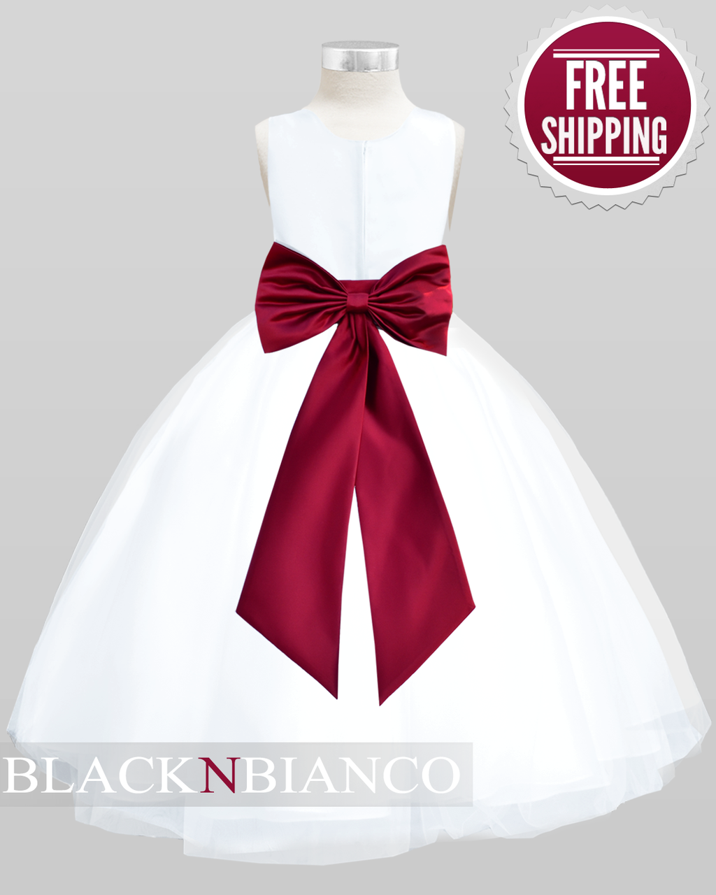 Ball Gown Kids Dark Burgundy Pageant Dress Special Ocassion Dresses  Birthday Party Girls Aged 6-14 Years - Flower Girl Dresses - AliExpress
