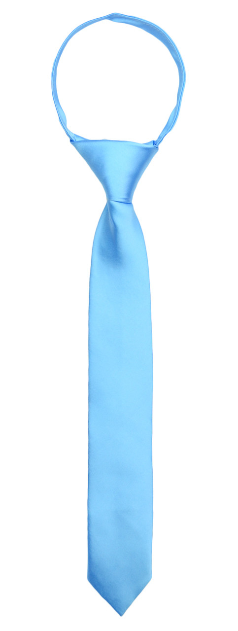 blue slim tie