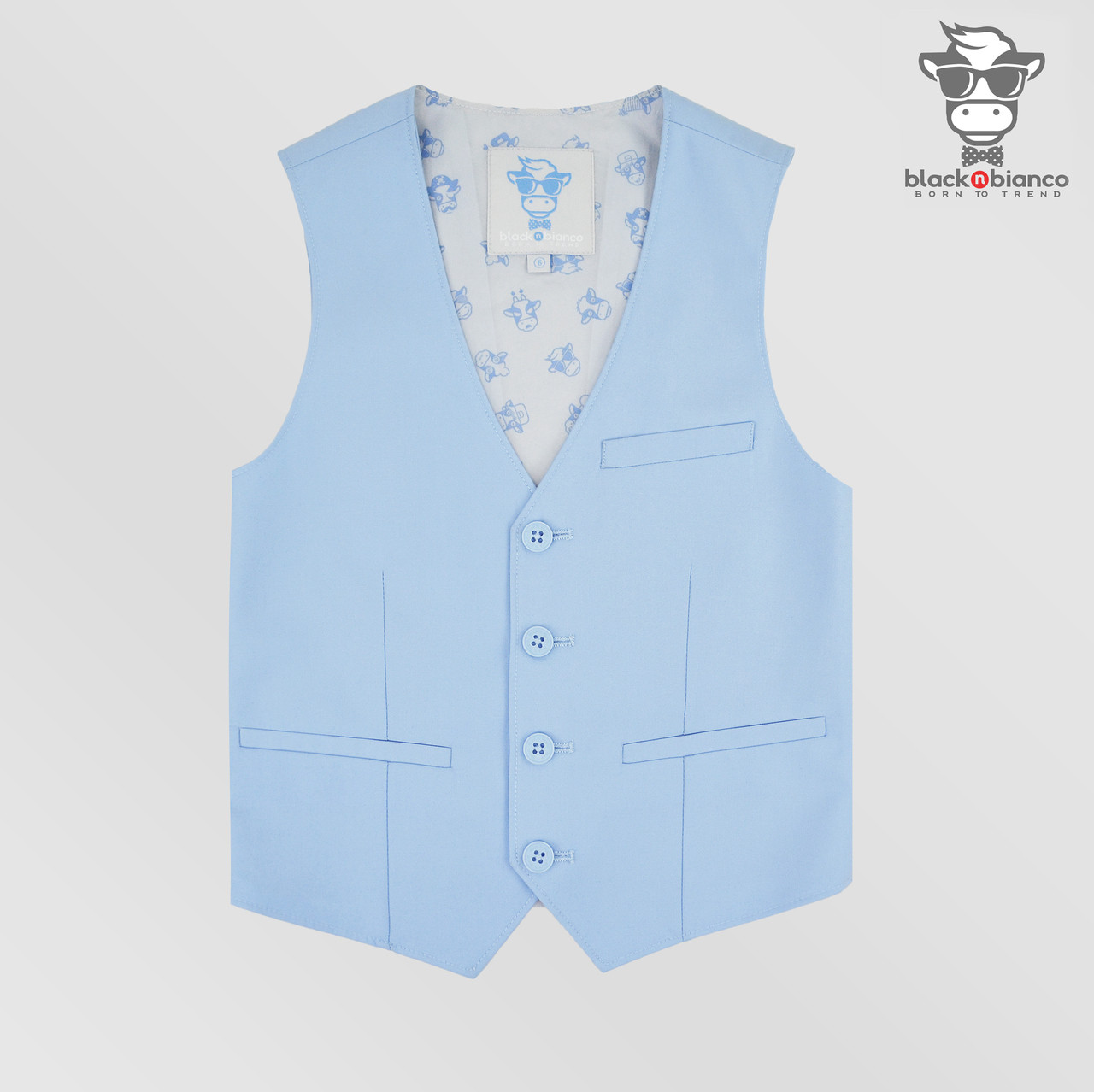 Boys Light Blue Suits Light Blue Luxury Children's Formal Wear Suits
