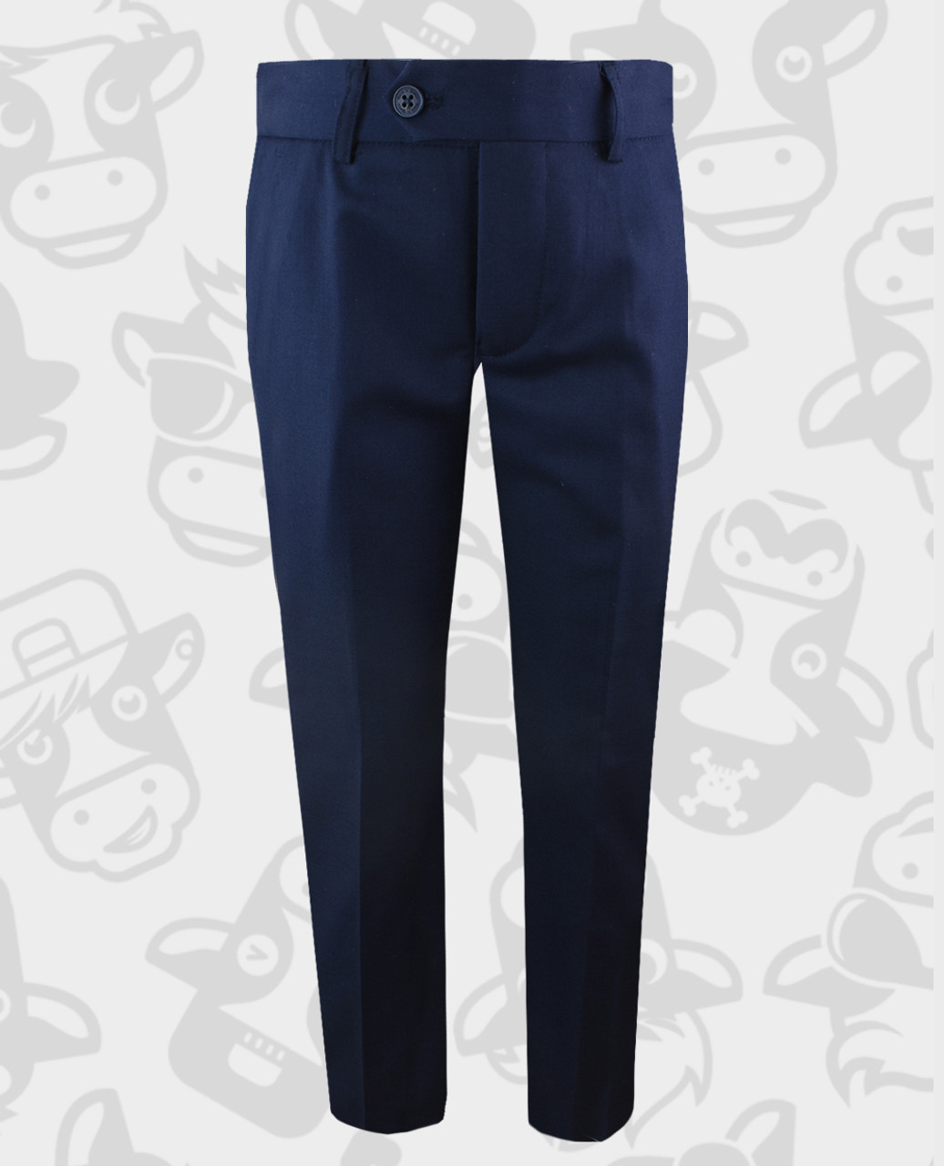 slim navy pants