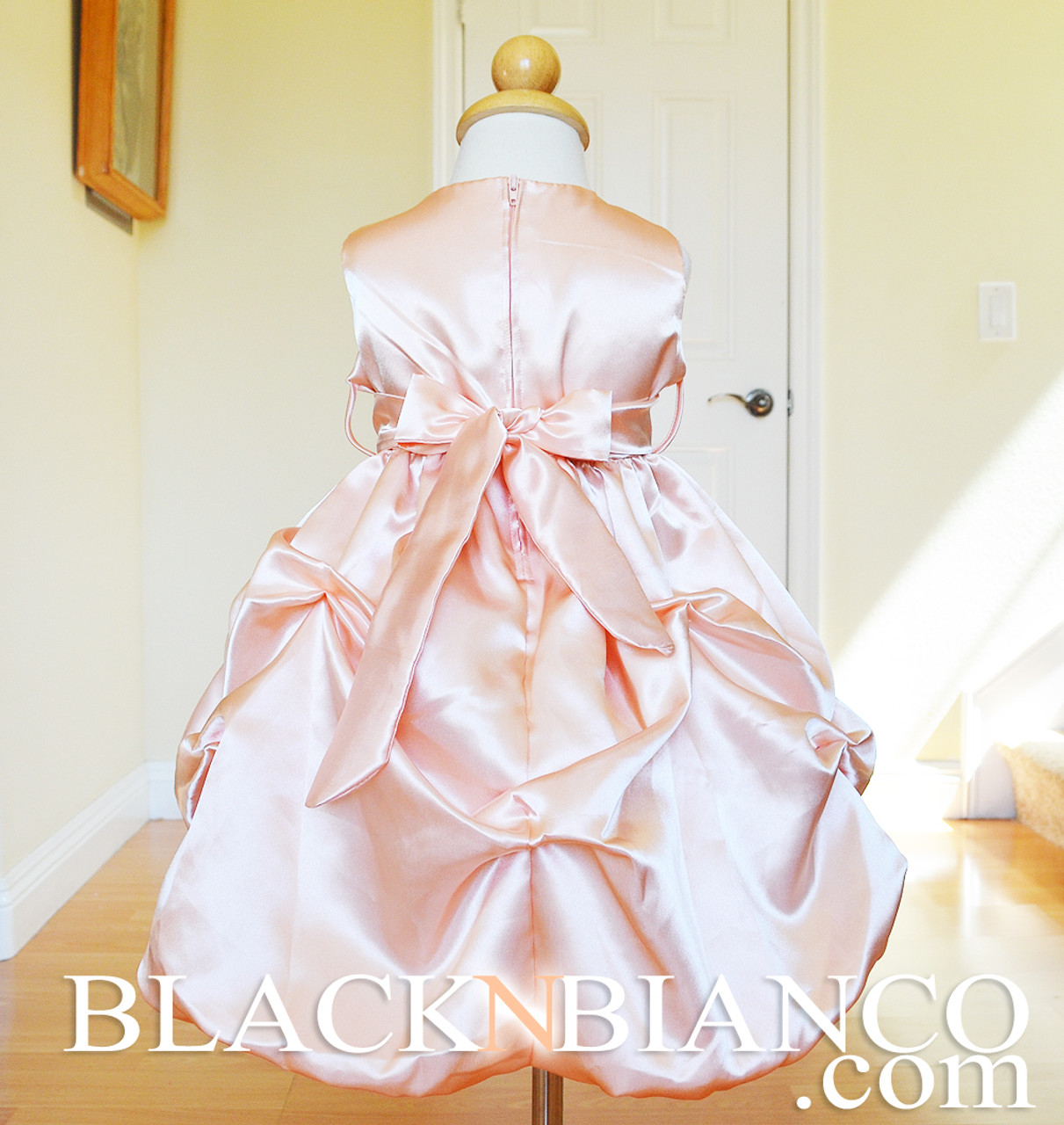 Metallic Tissue Peach Bridal Gown With Peach-Colored Italian Suit