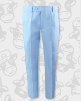 Black n Bianco First Class Slim Fit Trousers in Light Blue for Boys