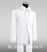 White Tuxedo Suit for baby boys