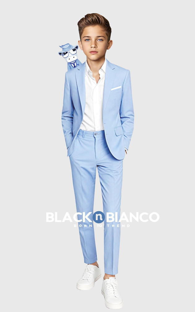 Petit Italia - Boys Green & White Suit main image 0