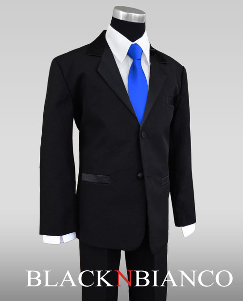 Black tux with royal blue shirt clearance